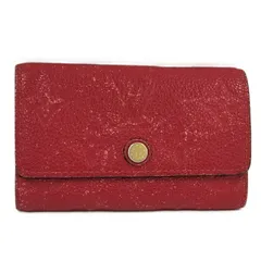 LOUIS VUITTON 6連キーケース ミュルティクレ6 モノグラム アンプラント スカーレット レッド M63708