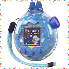 【人気商品】全周囲保護 耐久性 すり傷防止 耐衝撃 紛失防止 CASE 女の子 PC素材 クリア 男の子 ハードケース Paradise クリスマス Tamagotchi For プレゼント 実機検証済 ストラップ付き ギフト 保護フィルム3枚付き 交換用キャ