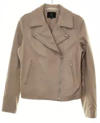23区 オンワード樫山 LAMB LEATHER JACKET BEIGE SIZE 38 210-5 JK WO HA 0302 ラム レザー ライダース ジャケット ベージュ 【ブランド古着ベクトル】【中古】●251207