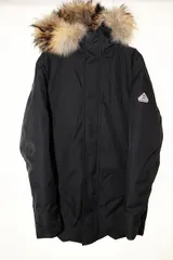 ピレネックス Pyrenex ANNECY JACKET BLACK L HMO019 アヌシー ダウン ジャケット ファー ブラック 【ブランド古着ベクトル】【中古】260112