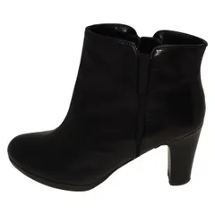 RalphLauren(ラルフローレン) ショートブーツ 7 レディース - 黒 サイドゴア レザー