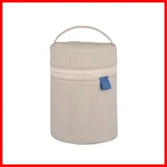 【人気商品】本体丸洗いOK カトラリーポケット付き 保温力UP お弁当ポーチ 【持ち運びに便利】 エクリュベージュ Sサイズ(250400ml用) スープジャーポーチ SW-PC01-CM 象印