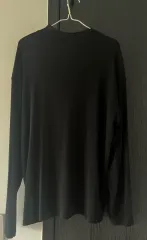 メンズ タートルネック ニット (白/ブラック)