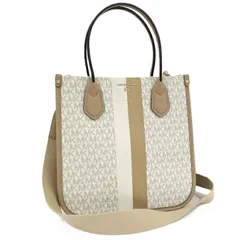 MICHAEL KORS 2WAYショルダーバッグ MKシグネチャー PVC ホワイト