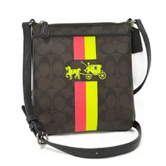 COACH ショルダーバッグ PVC ブラウン系 F52705