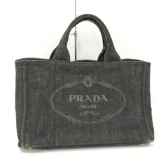 PRADA ハンドバッグ カナパ デニム ブラック 1BG642