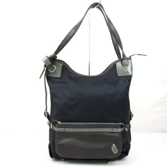 ペレボルサ リュック ショルダーバッグ 2way 鞄 カバン ブランド レディース ネイビー PELLE BORSA 【中古】