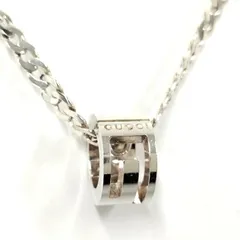 GUCCI カットアウト Gリング ネックレス シルバー SV925 Gロゴ