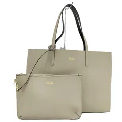 BALLY トートバッグ ハンドバッグ ポーチ付き レザー グレー