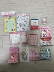 (まとめ売り) Sanrio ハローキティ メモパッド メモ帳 ステッカー 鍵 キーホルダー フィギュア