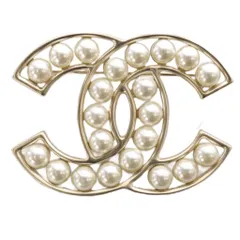 シャネル CHANEL ブローチ フェイクパール ココマーク ゴールド色 B20V /YO22 ■OH
