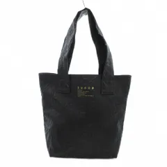 ズッカ zucca トートバッグ エンボス加工 ロゴプリント 黒 ブラック /UO