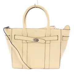 マルベリー Mulberry Shopping small Zipped Bayswater ショッピングスモールジップドベイズウォーター 2WAY トートバッグ ハンドバッグ ショルダーバッグ レザー ターンロック式 装飾 アイボリー /BBのサムネイル