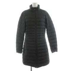 ポロ ラルフローレン POLO RALPH LAUREN ダウンコート ロング ジップアップ ロゴ刺繍 S 黒 ブラック 211782400001 /KU