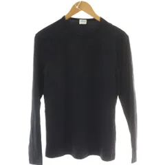 アルマーニ コレツィオーニ ARMANI COLLEZIONI Tシャツ M 黒 無地 ラウンドネック 長袖 /NSのサムネイル