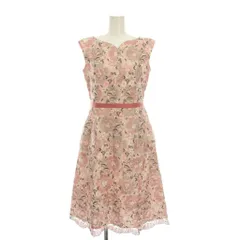 トッカ TOCCA ワンピース 0 ピンク 花柄 刺繍 ノースリーブ /YM