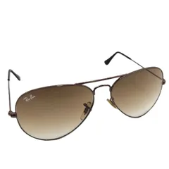 Ray-Ban サングラス ティアドロップ メタルフレーム ブラウン系 RB3025