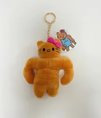 新品) サンリオ マッスル ジム タンニング キティ ぬいぐるみ キーホルダー ガチャ フィギュア