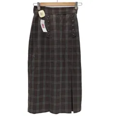アンアナザーアンジェラス an another angelus 釦使いチェックナローシルエットスカート レディース FREE 