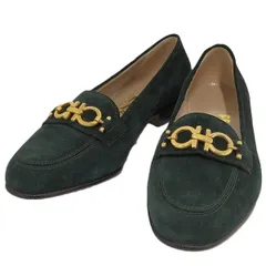 Salvatore Ferragamo パンプス 革靴 ガンチーニ スエード グリーン系 表記サイズ 5 1/2