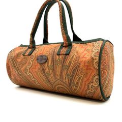 ETRO ミニボストンバッグ ペイズリー柄 ドラム型 - メルカリ