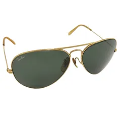 Ray-Ban サングラス 58□14 メタルフレーム B8L ブラック ゴールド