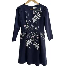 Chesty(チェスティ) ワンピース サイズ0 XS レディース美品  - ダークネイビー×白×マルチ