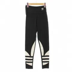 アディダスオリジナルス adidas originals レギンス パンツ S 黒 ロゴデザイン ハイウエスト /JP
