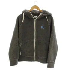 ヘリーハンセン HELLY HANSEN ジップアップパーカー L グレー フード付き 長袖 ボア /JPのサムネイル