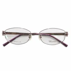 ショパール chopard 眼鏡 メガネ デモレンズ チタンフレーム フルリム ラインストーン 紫 パープル 51□16-135 VCHC12J /XZ ■GY11のサムネイル