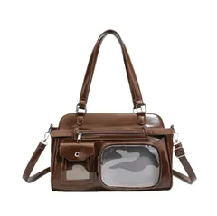 痛バッグ 痛バ ショルダーバッグ 推し活バッグ いたばっぐ トートバッグ クリア オタ活 Y2K カバン 鞄 A4多機能2WAY ライブ イベント  可愛い おしゃれ 人気