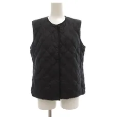 ユニクロ UNIQLO パフテックキルティングベスト ウォームパデッド M 黒 ブラック ノーカラー 収納袋付き /UO