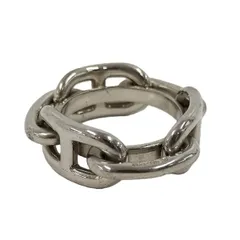 HERMES シェーヌダンクル スカーフリング メッキ シルバー