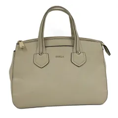 FURLA ハンドバッグ レザー アイボリー