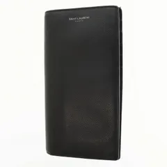 サンローラン パリ SAINT LAURENT PARIS コンチネンタルウォレット 2つ折り 長財布 396308 BTY0N 1000 黒 ブラック ブランド古着ベクトル 中古 ☆AA★●▲■ 250706