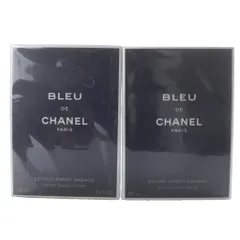 シャネル CHANEL ブルー ドゥ シャネル アフターシェイヴ ローション モイスチャライザー セット 100ml 90ml ブラック /YO6 ■GY20 ■OH