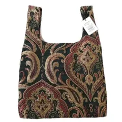 トプカピ TOPKAPI TREASURE ペイズリー柄 ジャガード 2WAY トートバッグ ブラック 523 503063000523