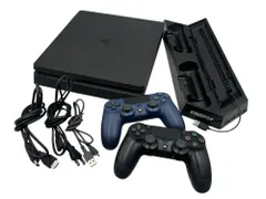 ■Sony PlayStation4 PS4 本体 CUH-2000A ブラック コントローラー2個 充電スタンド付 動作確認済 傷汚れあり