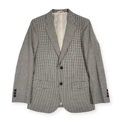 URBAN RESEARCH Tailor アーバンリサーチ チェック ウール ジャケット S/ブラック×ホワイト メンズ