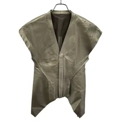 Rick Owens リックオウエンス 22SS ジップアップレザーベスト RP01B4709-LLPM ゴールド 40のサムネイル