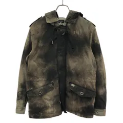 DIESEL ディーゼル Thinsulate フーデッドジップアップジャケット  ブラウン系×マルチカラー S