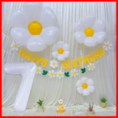 7歳 誕生日 飾り付け、バースデー 飾り 誕生日 バルーン 飾り バルーンフラワー 誕生日 かざりつけ 女の子