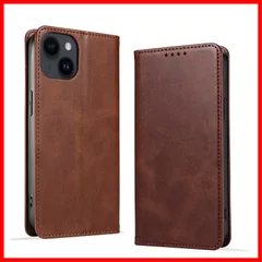 KWATUNG iphone 15 用ケース 手帳型 PUレザー アイフォン15用ケース 手帳型 軽量 薄型 マグネット式 カード収納 スタンド機能 アイホン 15 用カバー 衝撃吸収 落ち着いた色 iphone 15 用スマホケース 放熱性 折りたたみ 6.
