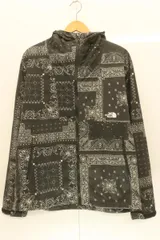 【中古】 THE NORTH FACE メンズマウンテンパーカー L Compact Jacket THE NORTH FACE L 黒 ブラック ペイズリー