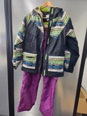 Columbia コロンビア スノーボードウェア 上下セット レディース M Titanium 中綿 ファー付きジャケット スキーウェア