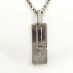 GUCCI ネックレス ロゴプレート SV925 シルバー