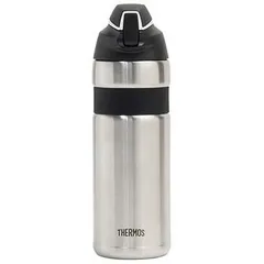 THERMOS サーモス FFQ-600 真空断熱ストローボトル 0.6L ステンレスブラック