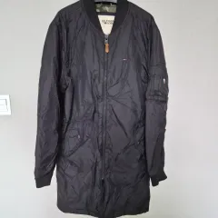 トミーヒルフィガー M 85 軽量 ダウンジャケット ロング丈 アウター W-196