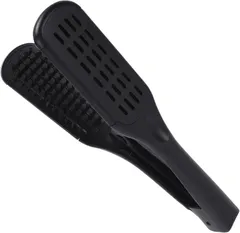 SakuraLovely8 ツインブラシ ストレートブラシ ブローブラシ 豚毛 ダブルブラシ (ブラック)