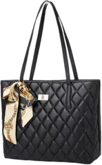 ORIJIRI 就活 レディース a4トートバッグ リクルートバッグ ビジネスバッグ 大容量 2way 通勤バッグ おしゃれ 人気 PUレザー (ブラック)